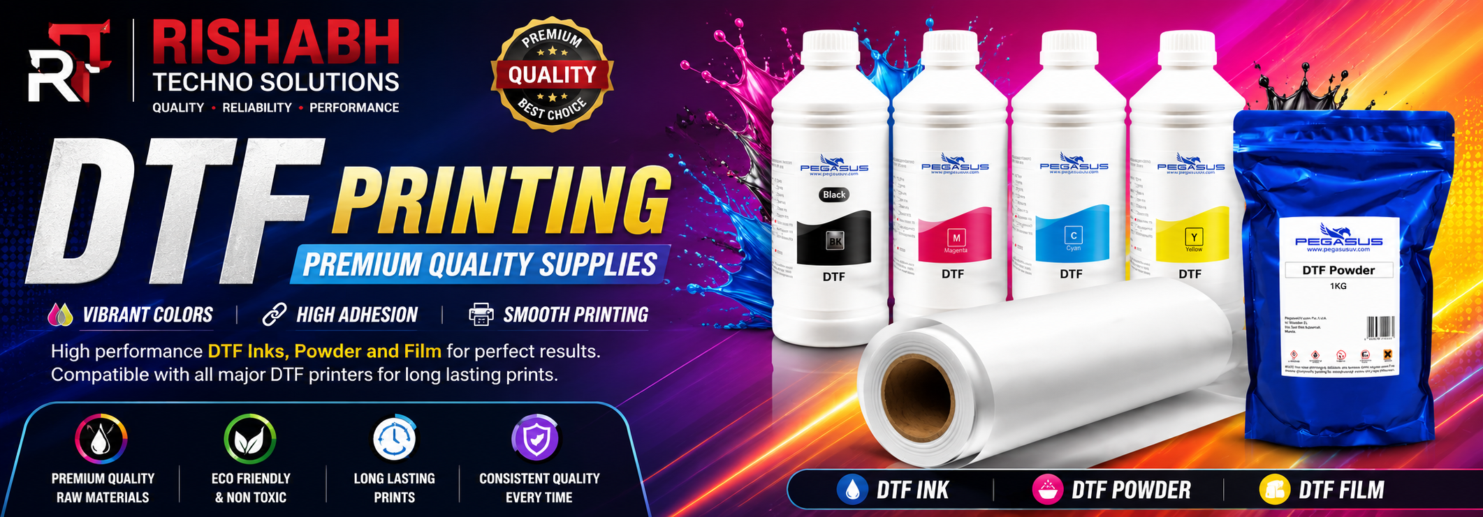 DTF POWDER AND INK